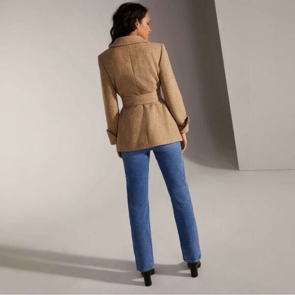Favorite Daughter Adrienne Belted Jacket Tan Large - Picture 3 of 15